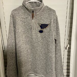 NWT STL Blues CCM Quarter Zip